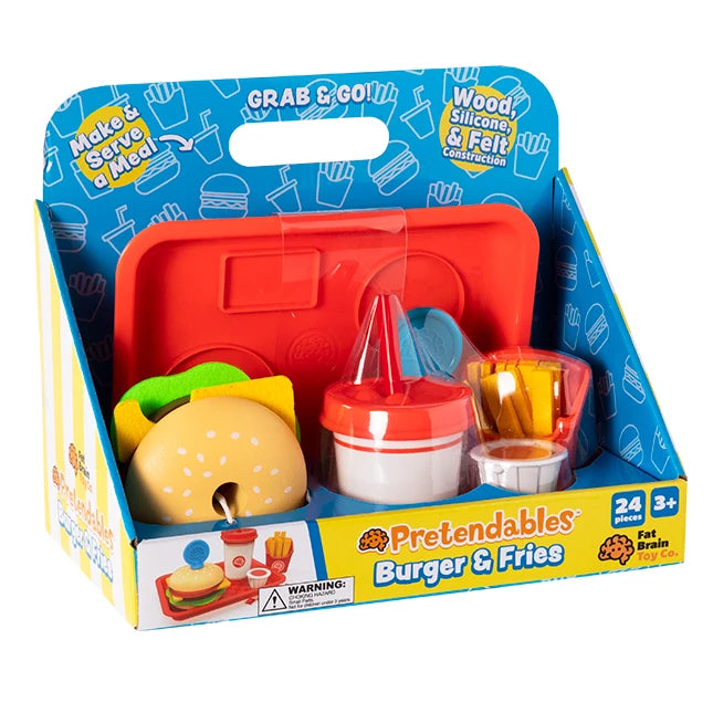 Pretendables Burger & Fries - Best for Ages 3 to 6 - US 6978