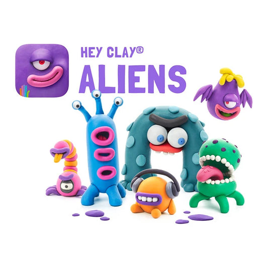 Hey Clay Aliens - Best Arts & Crafts for Ages 3 to 9 - Fat Brain Toys - US 2915