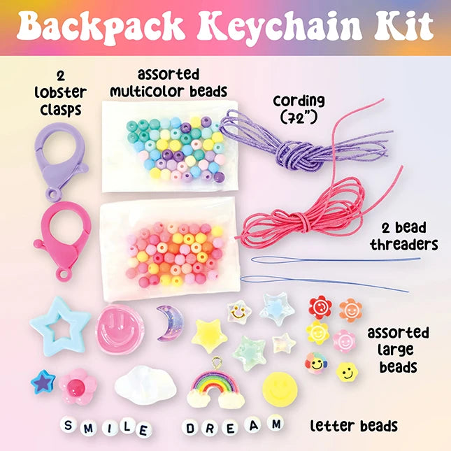 Backpack Keychains - Best Arts & Crafts for Ages 6 to 12 - US 6298