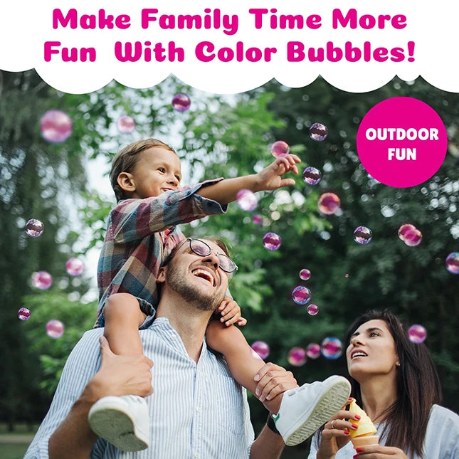 PoppinColorz Color Bubbles 14oz Refill Pouch - - Fat Brain Toys - US 5297