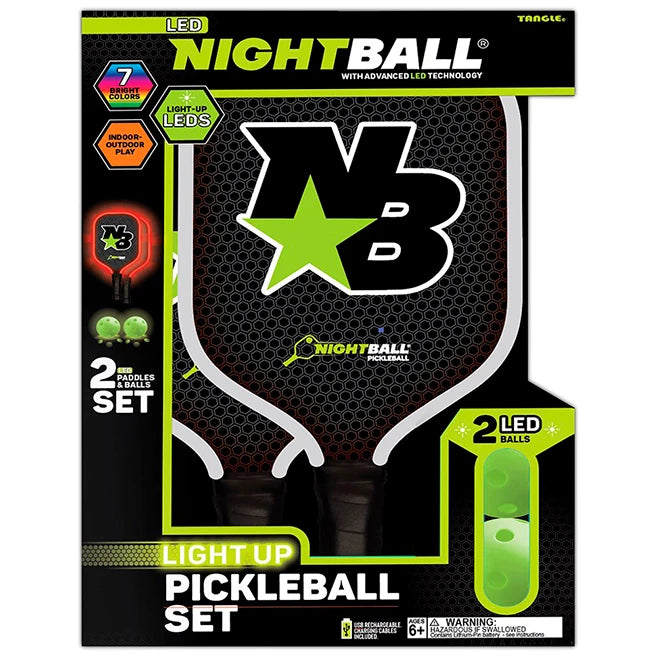 NightBall Pickleball Set - - Fat Brain Toys - US 9724