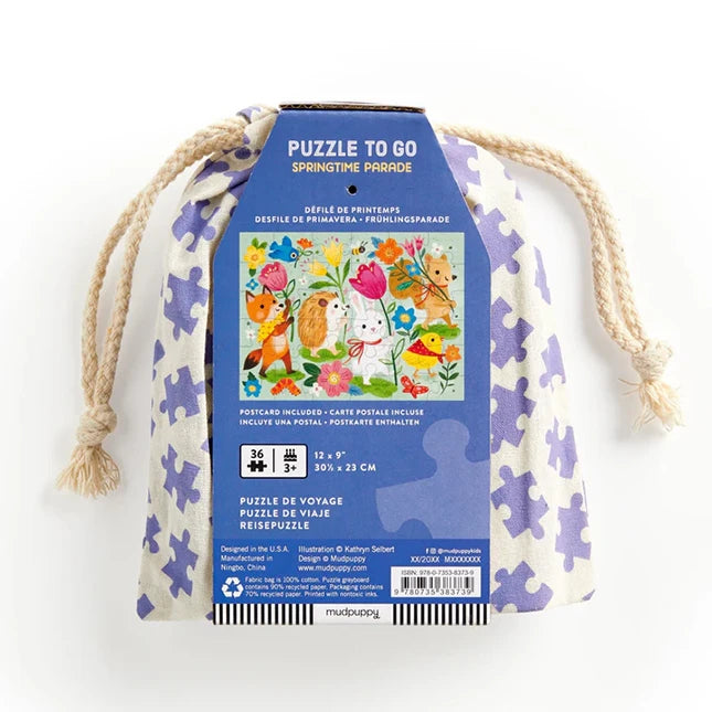 Springtime Parade 36 Piece Puzzle to Go - Best for Ages 3 to 8 - US 9276