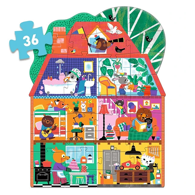 The Little Buddies' House 36 pc Giant Floor Jigsaw Puzzle - US 1171