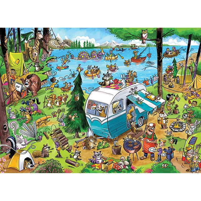 DoodleTown Call of the Wild 1000 pc Puzzle - - Fat Brain Toys - US 9249
