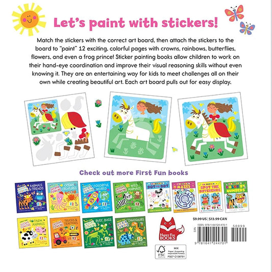 First Fun Sticker Paintings - Princesses & Unicorns - US 6910