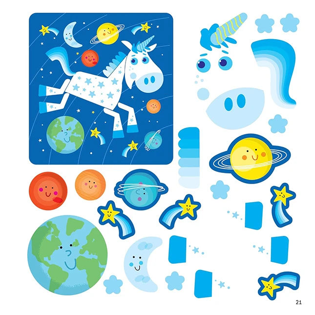 First Fun Sticker Paintings - Princesses & Unicorns - US 6910