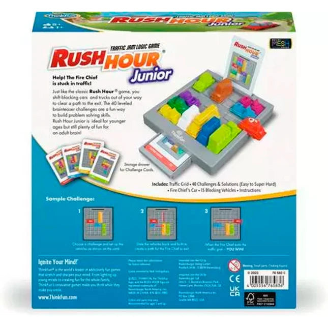 Think Fun Rush Hour Jr. - Best Brainteasers for Ages 5 to 11 - US 4674