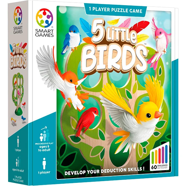 5 Little Birds - Best Brainteasers for Ages 5 to 11 - Fat Brain Toys - US 2763