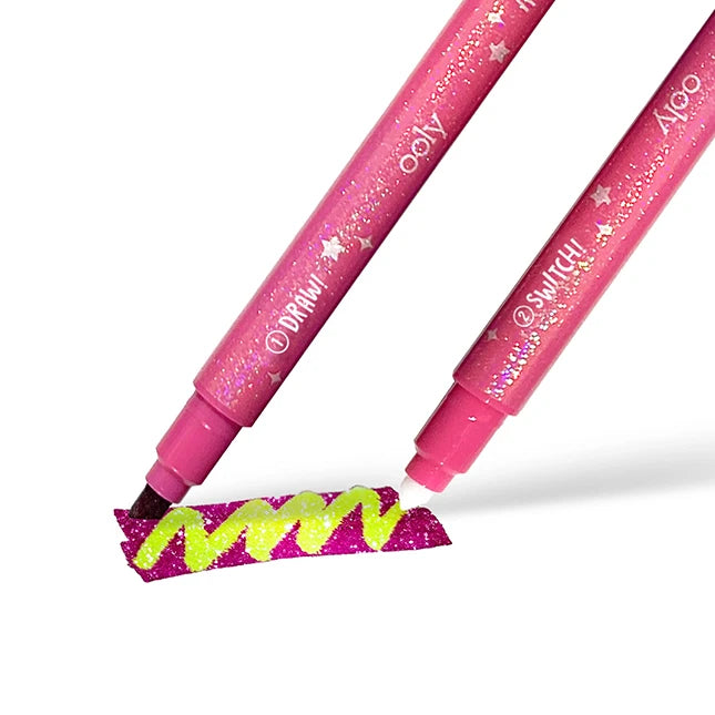 Switch-eroo Sparkle Glittery Color Changing Markers - - US 9270