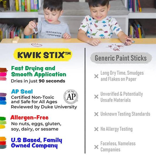 Kwik Stix Cuties 12 pk - Best Arts & Crafts for Ages 3 to 7 - US 6882