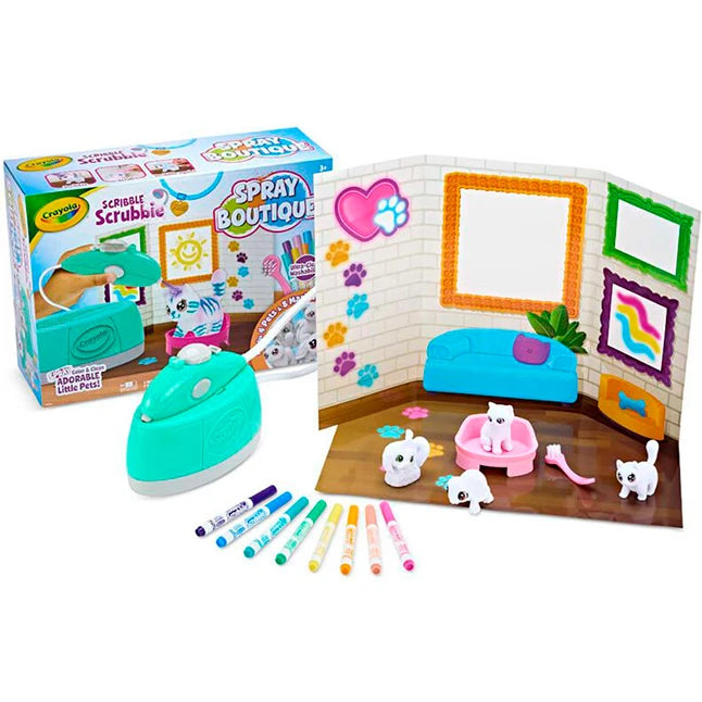 Scribble Scrubbie Pets Spray Boutique - Best for Ages 3 to 9 - US 7763