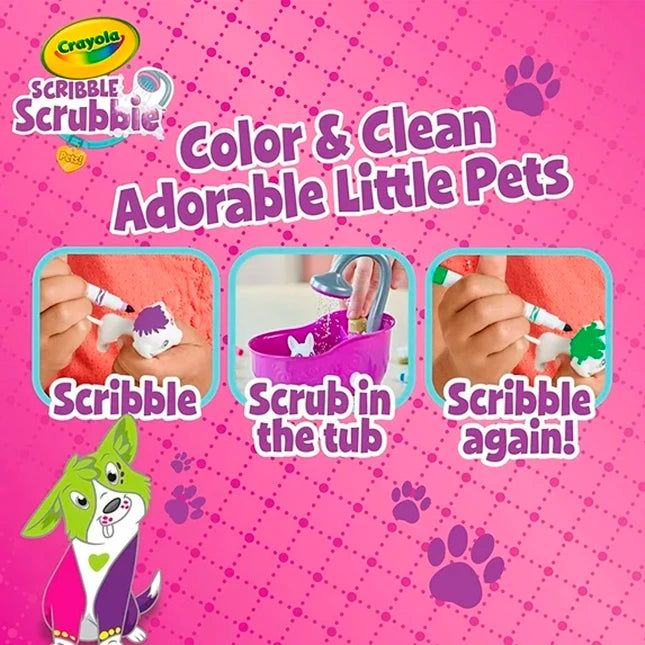 Crayola Scribble Scrubbie Pets Glam Tub - Best for Ages 3 to 9 - US 0027