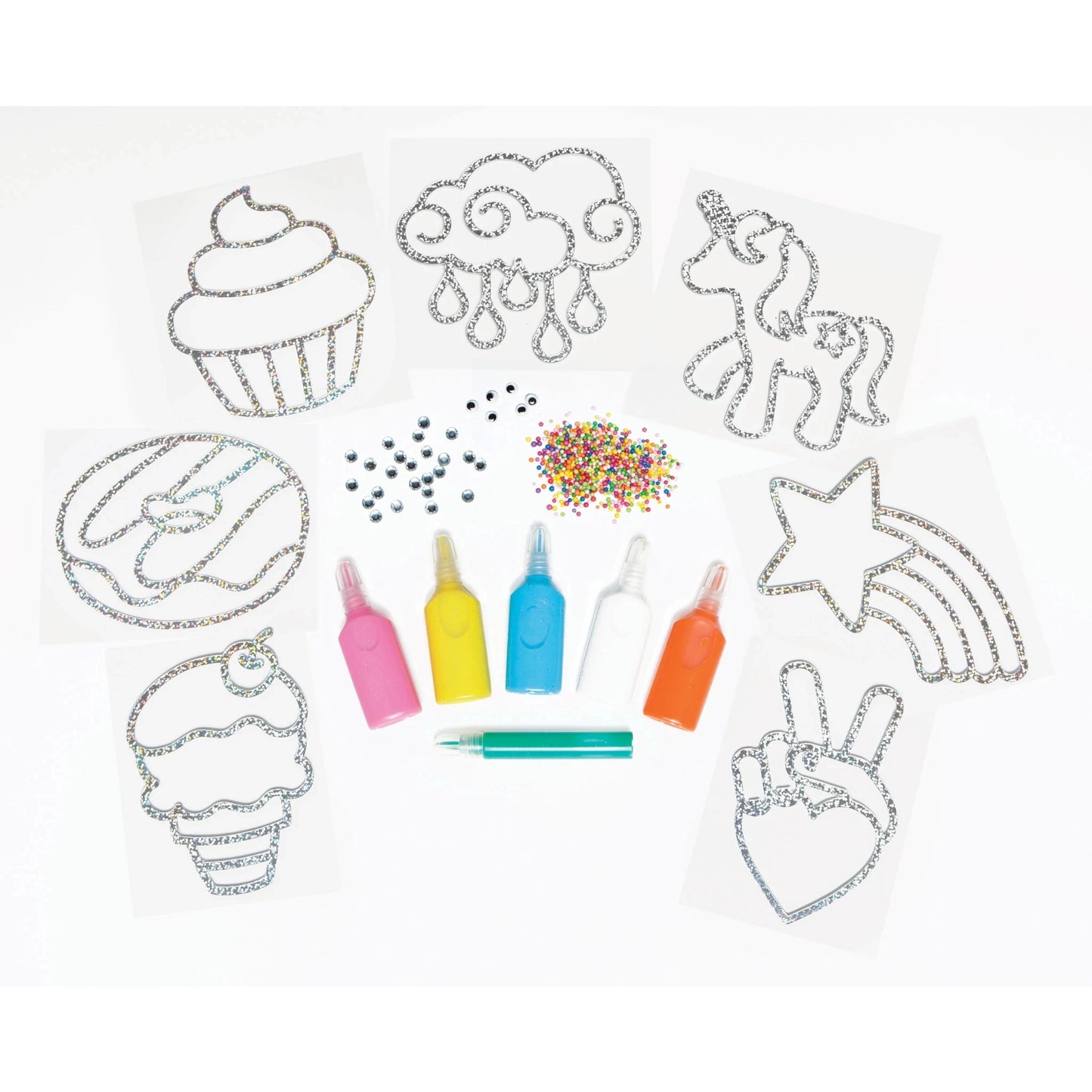 Rainbow Sprinkles Easy Sparkle Window Art - Best for Ages 6 to 11 - US 0108