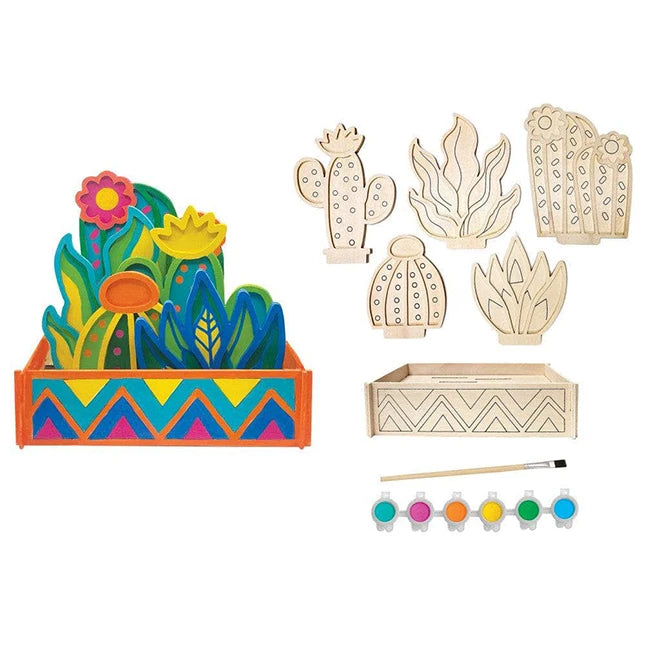 Works of Ahhh Paint Your Own Cactus Garden - Best for Ages 6 to 11 - US 1234
