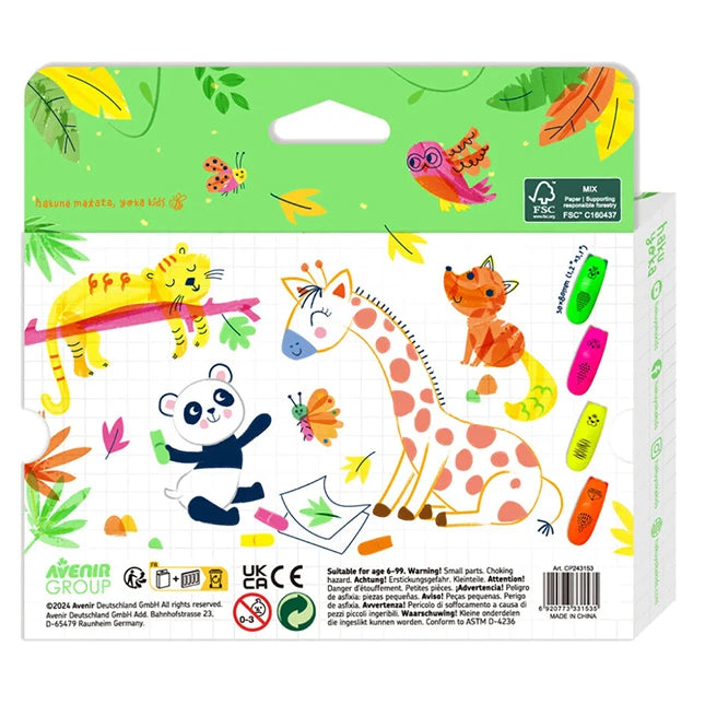 Animal Neon Mini Markers - - Fat Brain Toys - US 5489