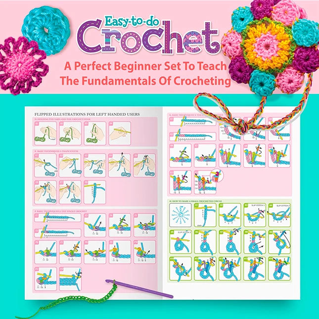 4M Easy-To-Do Crochet Kit - Best Arts & Crafts for Babies - US 3690