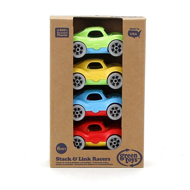 Green Toys Stack & Link Racers - Best for Ages 1 to 4 - US 4248