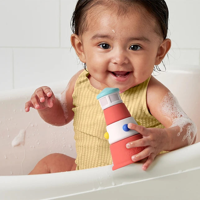 Bath Nautical Stack Set - Best Baby Toys & Gifts for Ages 1 to 2 - US 0946