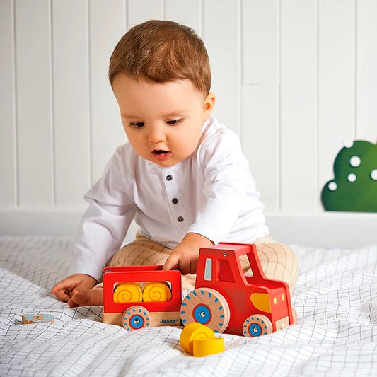 Farm Pull Along Tractor - Best Baby Toys & Gifts for Ages 1 to 4 - US 4644