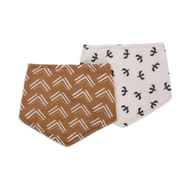 2 Pack Muslin Bandana Bibs - - Fat Brain Toys - US 4490