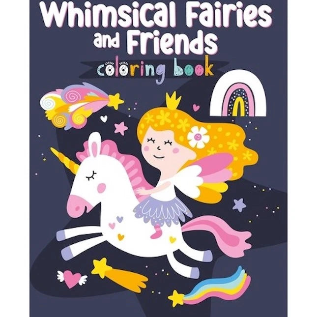 Whimsical Fairies and Friends Coloring Book - Best for 5 year olds - US 3741