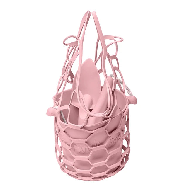 Scrunch Set Bucket Spade &amp; Beach Bag - - Fat Brain Toys - US 4389