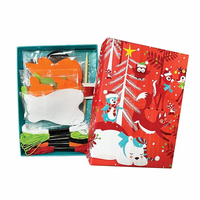 Box CanDIY Totally Santa Make Your Own Felt Animal Ornaments - US 6058