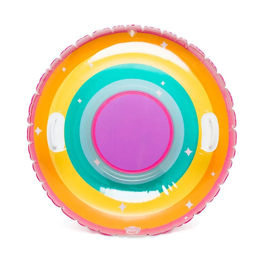Round Magical Rainbow Snow Tube - Best Active Play for Ages 8 to 12 - US 7513