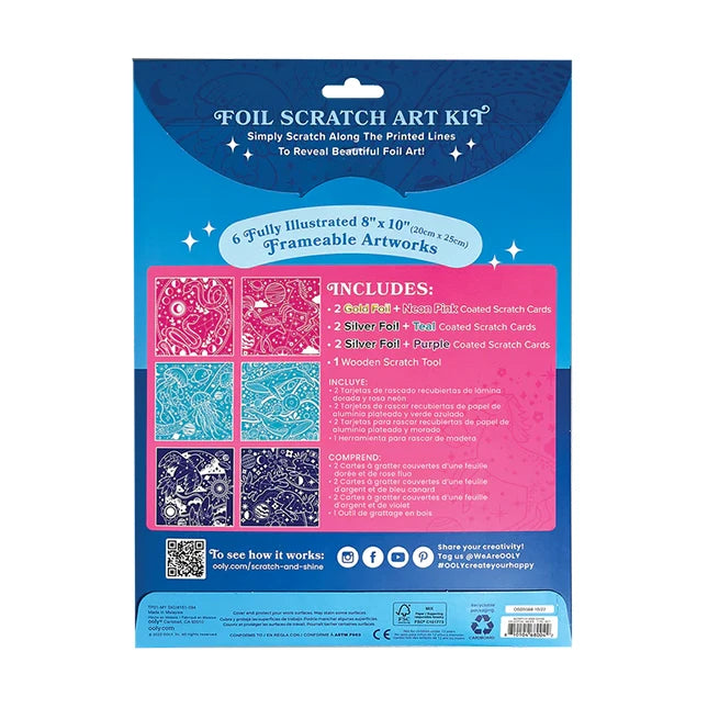Scratch &amp; Shine Scratch Cards - Celestial Skies - US 8073
