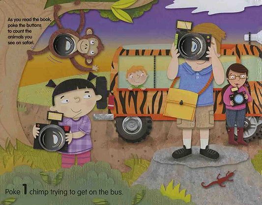 Poke-A-Dot Wheels on the Bus Wild Safari - Best Books for Ages 3 to 4 - US 1250