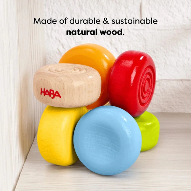 Color Drops Wooden Grasping and Teething Toy - Best for 1 year olds - US 4907