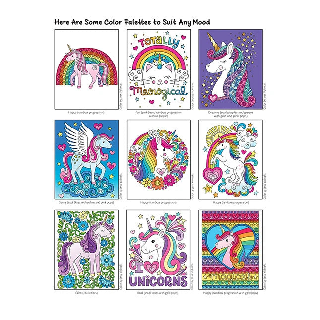 Notebook Doodles Unicorns - Coloring &amp; Activity Book - US 0144