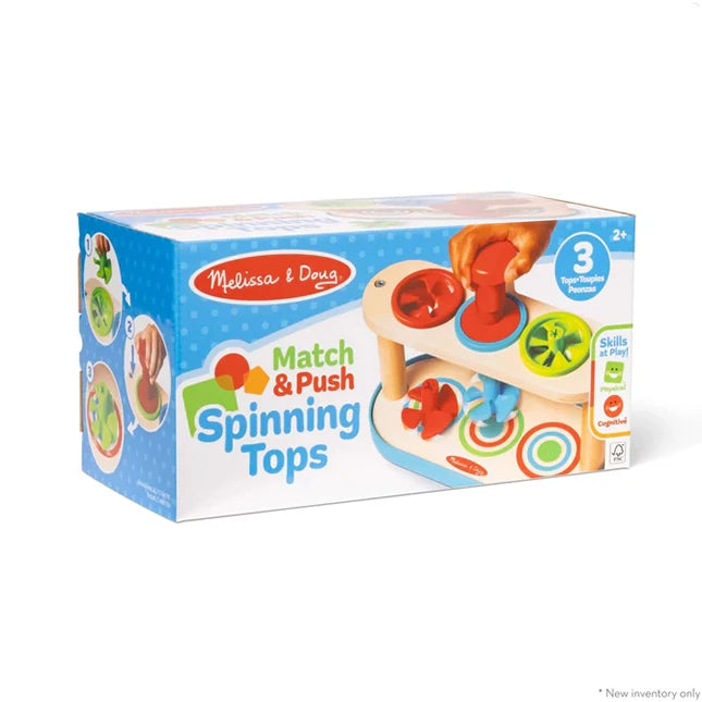 Match &amp; Push Spinning Tops - Best Early Learning Toys for Ages 2 to 4 - US 0883