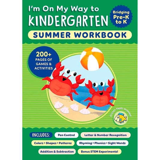 I'm On My Way to Kindergarten Summer Workbook - Best for Ages 5 to 6 - US 7624