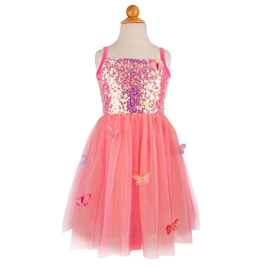 Butterfly Bliss Dress Hot Pink - Size 5-6 - Best for Ages 5 to 6 - US 7386