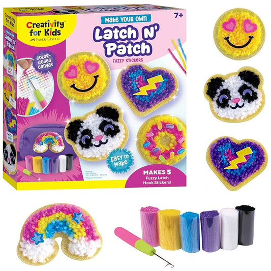 Make Your Own Latch N Patch Fuzzy Stickers - Best for Ages 7 to 12 - US 6146