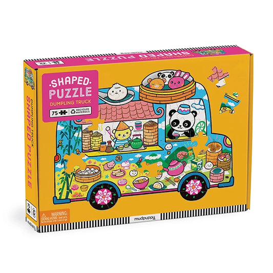 Dumpling Truck 75 Piece Shaped Scene Puzzle - Best for Ages 7 to 11 - US 1604
