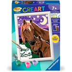 CreArt Horses at Midnight Glow - 5x7 - Best for Ages 7 to 12 - US 3155