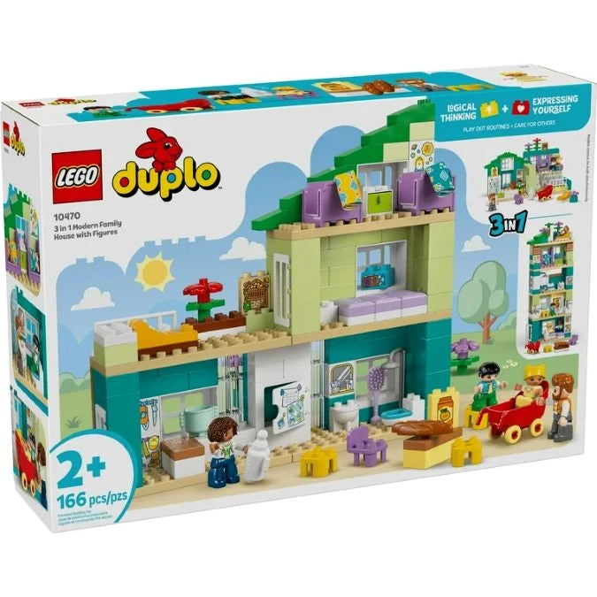 LEGO DUPLO Town - 3 in 1 Modern Family House with Figures - US 0335