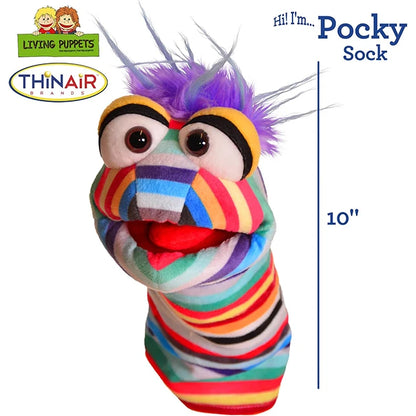 Living Puppets 10 inch - Pocky Sock - Best Plush for Ages 3 to 8 - US 8454