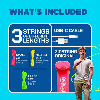 Original Zipstring Toy - Red - Best Active Play for Ages 4 to 12 - US 5497