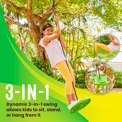 Swurfer Tree Ring Disc Swing - Best Active Play for Ages 4 to 10 - US 4887