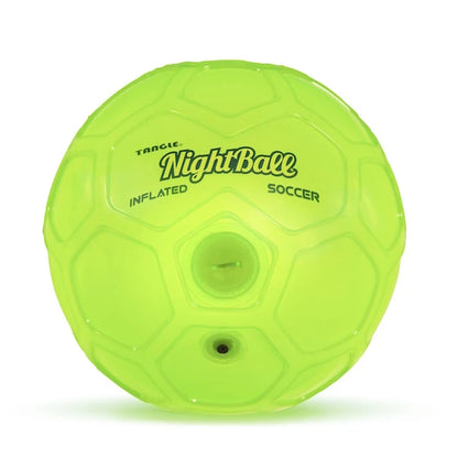 Nightball Inflated Soccer Ball - Green - Best for Ages 8 to 12 - US 0166