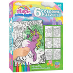 Magic &amp; Make Believe 6 Pack Coloring Puzzles - Best for Ages 4 to 9 - US 7726