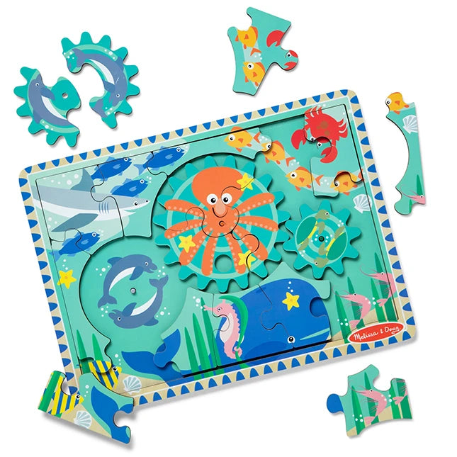 Underwater Wooden Gear Puzzle - - Fat Brain Toys - US 5776