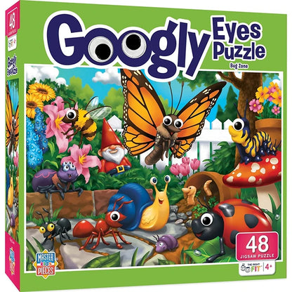 Googly Eyes Puzzle Bug Zone - 48 pc - Best Puzzles for Ages 4 to 8 - US 4518