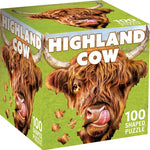 Highland Cow Shaped Puzzle - 100 pc - Best for Ages 6 to 11 - US 9471