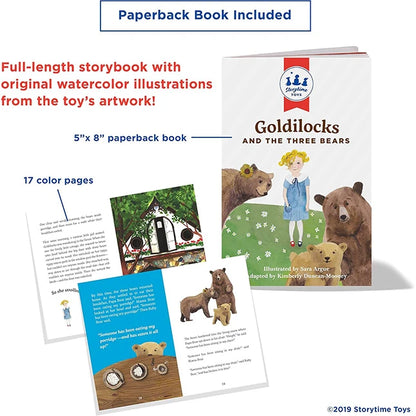 Goldilocks and the Three Bears Book and Playset - Best for 5 year olds - US 8866