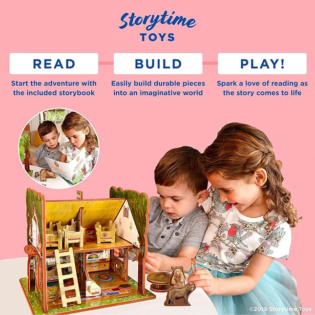 Goldilocks and the Three Bears Book and Playset - Best for 5 year olds - US 8866