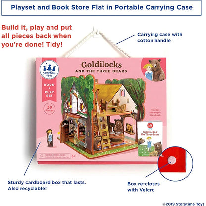 Goldilocks and the Three Bears Book and Playset - Best for 5 year olds - US 8866